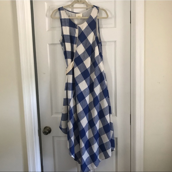 Maeve Anthropologie Gingham Belted Dress S - Picture 2 of 5